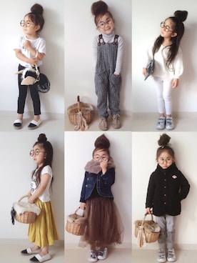 「GAP（ギャップ）のアイテム（その他アウター）」を使った、* 𝚝𝚘𝚛𝚒𝚌𝚘𝚝*さん（キッズ・100cm）の冬コーディネート
