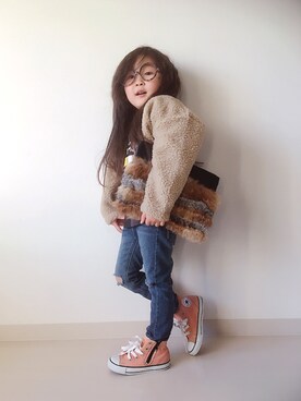 * 𝚝𝚘𝚛𝚒𝚌𝚘𝚝*さん(キッズ・100cm)の冬コーディネート