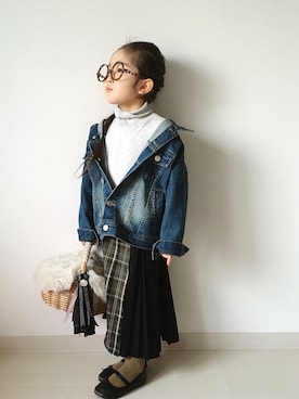 「H&M（エイチ・アンド・エム）のアイテム（バレエシューズ）」を使った、* 𝚝𝚘𝚛𝚒𝚌𝚘𝚝*さん（キッズ・100cm）の春コーディネート