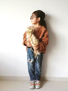 「オシャレパッソ」｜* 𝚝𝚘𝚛𝚒𝚌𝚘𝚝*さん（キッズ・100cm）の秋コーディネート