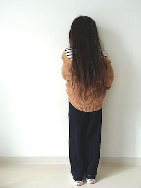 「RADCHAP（ラッドチャップ）のアイテム（トップス）」を使った、* 𝚝𝚘𝚛𝚒𝚌𝚘𝚝*さん（キッズ・100cm）の冬コーディネート