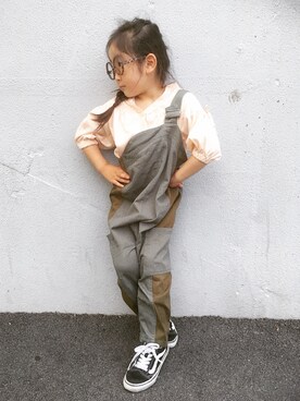 「Right-on（ライトオン）のアイテム（トップス）」を使った、* 𝚝𝚘𝚛𝚒𝚌𝚘𝚝*さん（キッズ・110cm）の春コーディネート