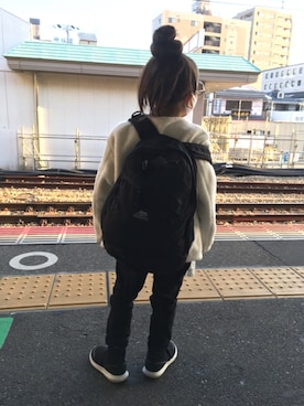 「ボア」｜「アイテム（オールインワン・サロペット）」を使った、* 𝚝𝚘𝚛𝚒𝚌𝚘𝚝*さん（キッズ・110cm）の春コーディネート