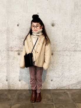 「on the day（オンザデイ）のアイテム」を使った、* 𝚝𝚘𝚛𝚒𝚌𝚘𝚝*さん（キッズ・120cm）の冬コーディネート