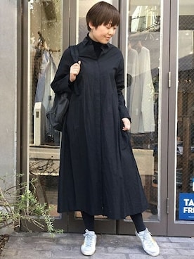 「JOURNAL STANDARD LUXE（ジャーナルスタンダード　ラックス）のアイテム（ワンピース/ドレス）」を使った、Y.Sさん（レディース・165cm）の冬コーディネート