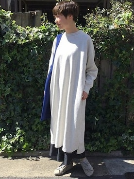 「JOURNAL STANDARD LUXE（ジャーナルスタンダード　ラックス）のアイテム（ワンピース/ドレス）」を使った、Y.Sさん（レディース・165cm）の春コーディネート