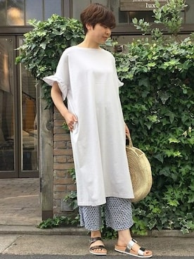 「JOURNAL STANDARD LUXE（ジャーナルスタンダード　ラックス）のアイテム（ワンピース/ドレス）」を使った、Y.Sさん（レディース・165cm）の夏コーディネート