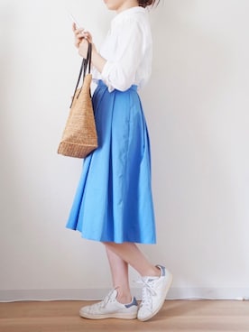 「Sans Arcidet（サンアルシデ）のアイテム」を使った、momo775pさん（レディース・160cm）の夏コーディネート