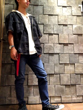 「tk.TAKEO KIKUCHI」｜Rimuさん（メンズ・163cm・10代）の夏コーディネート