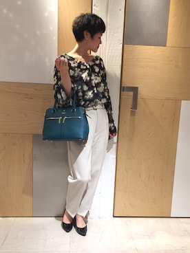 「MODALU（モダルー）のアイテム」を使った、USHIODAさん（レディース・154cm）の冬コーディネート