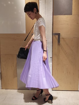 「MODALU（モダルー）のアイテム」を使った、USHIODAさん（レディース・154cm）の春コーディネート