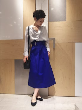 「Balcony and Bed（バルコニーアンドベッド）のアイテム」を使った、USHIODAさん（レディース・154cm）の秋コーディネート