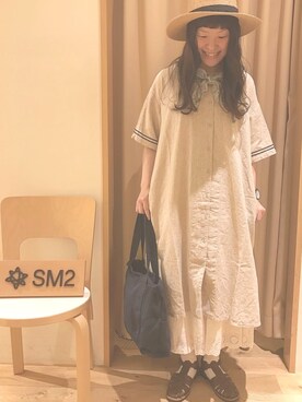 よしだ Sm2 Keittio ヒルズウォーク徳重ガーデンズ Samansa Mos2のストール スヌードを使ったコーディネート Wear
