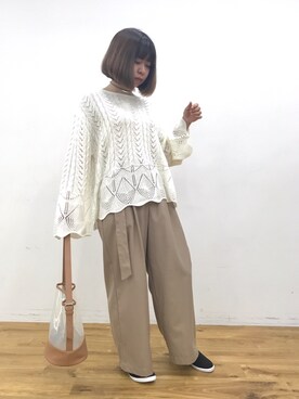 ながともさん（レディース・153cm）の春コーディネート