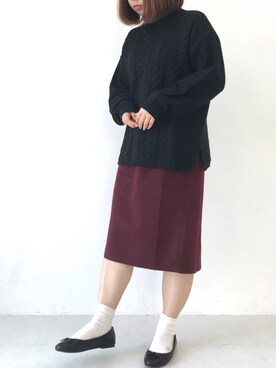 ながともさん(レディース・153cm)の冬コーディネート