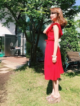 「BSTR」｜「アイテム（ワンピース/ドレス）」を使った、REDYAZELさん（レディース・155cm）の夏コーディネート