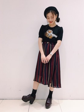 「REDYAZEL（レディアゼル）のアイテム」を使った、REDYAZELさん（レディース・153cm）の秋コーディネート