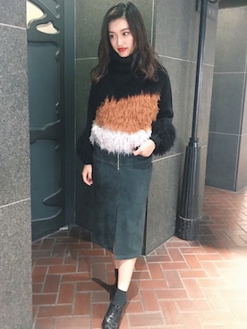 「REDYAZEL（レディアゼル）のアイテム（トップス）」を使った、REDYAZELさん（レディース・165cm）の秋コーディネート