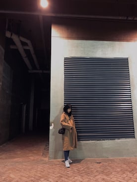 「秋冬」｜「アイテム（ダッフルコート）」を使った、Monaさん（レディース・164cm）の秋コーディネート