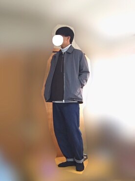 「リドム」｜「アイテム（ブルゾン）」を使った、Hiroさん（メンズ・171cm）の冬コーディネート