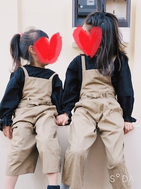 「袖フリル」｜「アイテム（その他）」を使った、Yukさん（キッズ・127cm）の春コーディネート