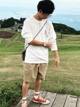 「Born Free（ボーンフリー）のアイテム」を使った、hさん（メンズ・168cm）の秋コーディネート