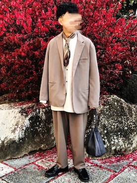 「Creed（クリード）のアイテム」を使った、hさん（メンズ・168cm）の秋コーディネート