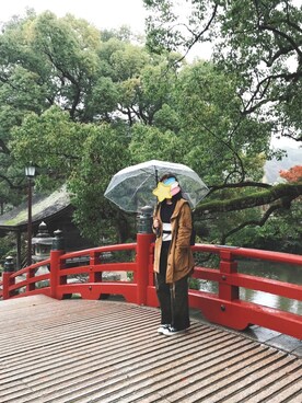 「AS KNOW AS plus（アズノゥアズプラス）のアイテム（ピーコート）」を使った、LiTTLEkwanさん（レディース・155cm）の秋コーディネート
