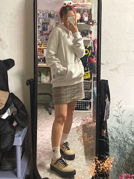 「帽T」｜liee🇹🇼さん（レディース・152cm）の秋コーディネート