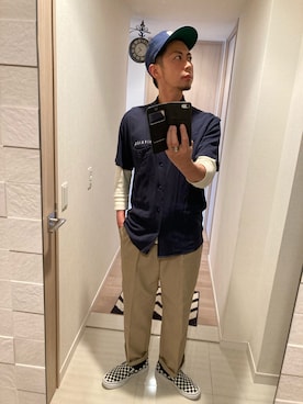 「BILLVAN（ビルバン）のアイテム」を使った、kさん（メンズ・172cm）の春コーディネート