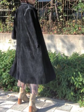 「アイテム（ステンカラーコート）」を使った、Sakurakoさん（レディース・151cm・20代）の秋コーディネート