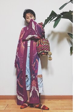 「FREE PEOPLE（フリーピープル）のアイテム（その他アウター）」を使った、-H_ENG-さん（レディース・158cm）の冬コーディネート