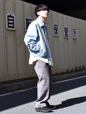 「POLAR（ポラール）のアイテム（ジャケット/アウター）」を使った、Taiseiさん（メンズ・171cm）の春コーディネート