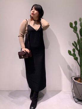 「スエードシューズ」｜「アイテム（ブーツ）」を使った、𝕐𝕠𝕤𝕙𝕚𝕖̆̈さん（レディース・157cm）の秋コーディネート