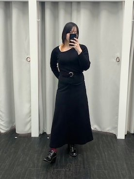 「アシメ」｜「アイテム（その他）」を使った、𝕐𝕠𝕤𝕙𝕚𝕖̆̈さん（レディース・157cm）の冬コーディネート