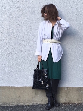 「VINTAGE（ヴィンテージ）のアイテム（ワンピース/ドレス）」を使った、Shizuka*さん（レディース・164cm）の冬コーディネート