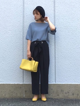 「URBAN RESEARCH（アーバンリサーチ）のアイテム（ハンチング/ベレー帽）」を使った、Shizuka*さん（レディース・164cm）の夏コーディネート