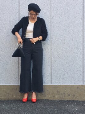 「URBAN RESEARCH（アーバンリサーチ）のアイテム（ハンチング/ベレー帽）」を使った、Shizuka*さん（レディース・164cm）の秋コーディネート
