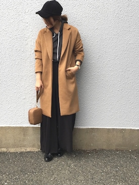 「Bou Jeloud（ブージュルード）のアイテム（その他アウター）」を使った、Shizuka*さん（レディース・164cm）の冬コーディネート