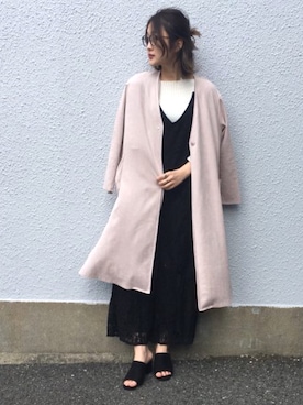 「Bou Jeloud（ブージュルード）のアイテム（その他アウター）」を使った、Shizuka*さん（レディース・164cm）の冬コーディネート