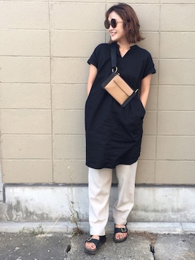 「夏のワントーンコーデ」｜Shizuka*さん（レディース・164cm）の夏コーディネート