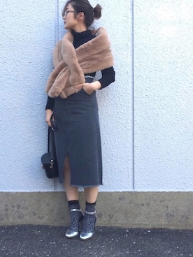 「Bou Jeloud（ブージュルード）のアイテム」を使った、Shizuka*さん（レディース・164cm）の秋コーディネート