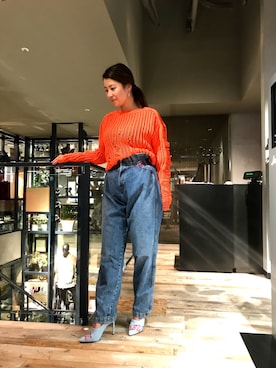 「デニムから始まったライフスタイルブランド」｜「アイテム（パンプス）」を使った、miduki48さん（レディース・164cm）の春コーディネート