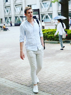 「le coq sportif」｜Igor_VoroshiloVさん（メンズ・185cm）の秋コーディネート