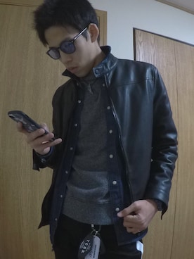 「jiggys shop（ジギーズショップ）のアイテム」を使った、つかちゃんさん（メンズ・174cm・20代）の秋コーディネート