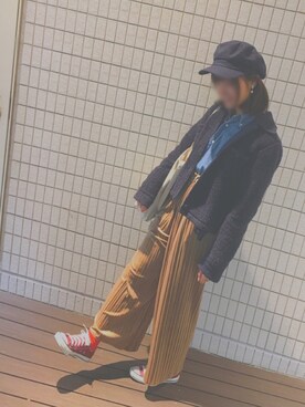 「PEARLY GATES（パーリーゲイツ）のアイテム（ジャケット/アウター）」を使った、mikiさん（レディース・154cm）の冬コーディネート