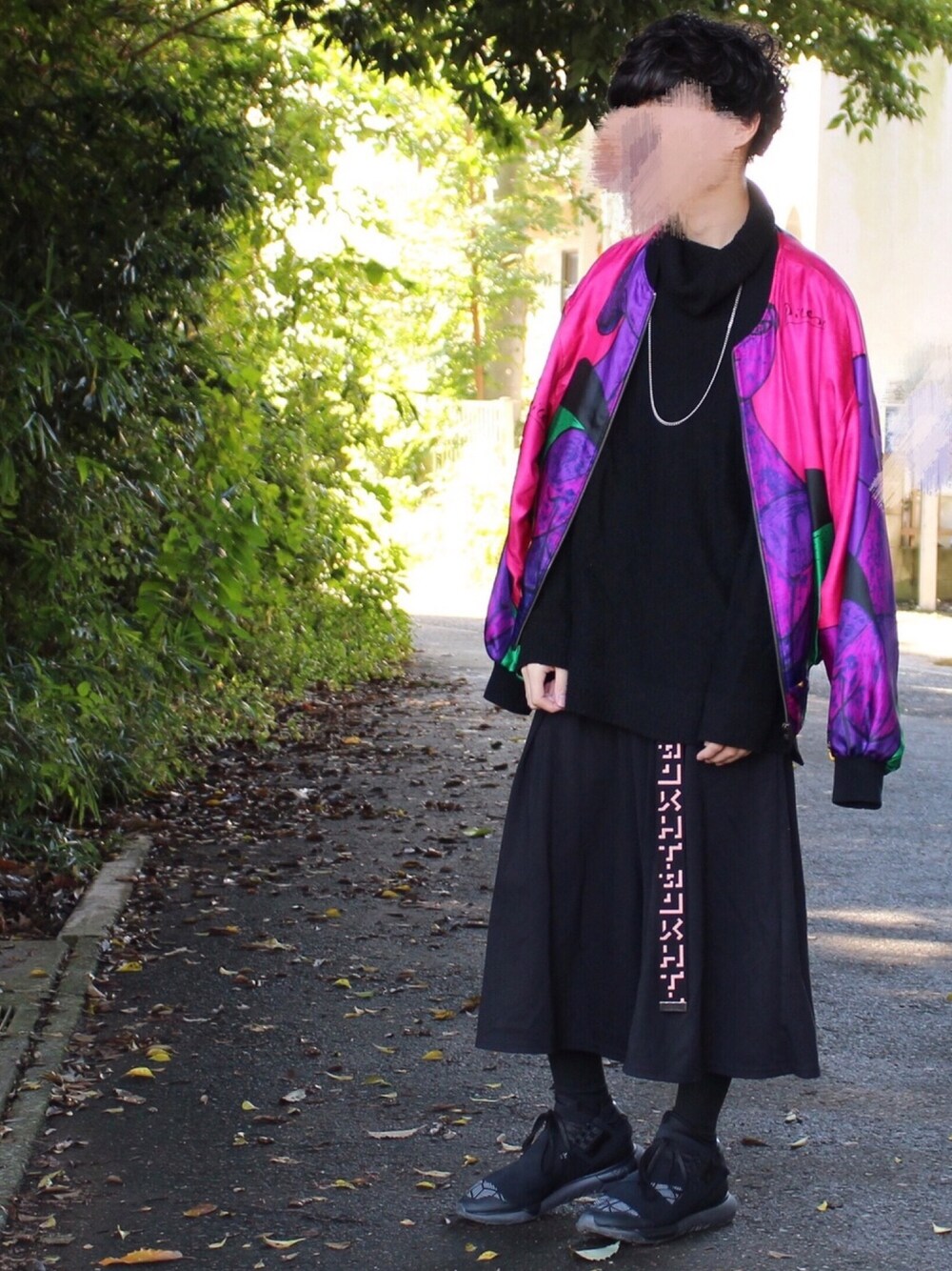 「ootd、古着MIX、GU、Y-3、ピカソブルゾン、古着、個性派、ゆるコーデ、大学生」｜「少年junkのアイテム（ブルゾン、その他）」を使った、たくぼーさん（メンズ・163cm）の秋コーディネートの1枚目の写真