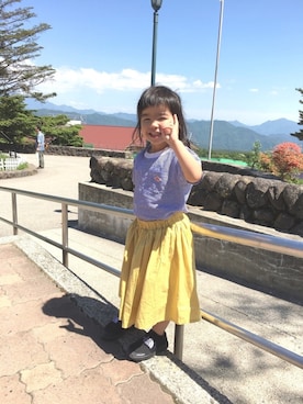 「こども ビームス（コドモビームス）のアイテム（その他シューズ）」を使った、waka☺︎さん（キッズ・80cm）の夏コーディネート