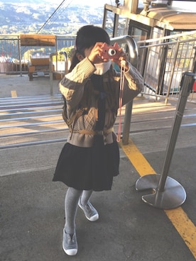 「Cienta（シエンタ）のアイテム（スリッポン）」を使った、waka☺︎さん（キッズ・100cm）の秋コーディネート