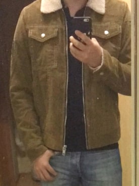 「DIESEL（ディーゼル）のアイテム（ブルゾン、ベージュ系）」を使った、きい🔑さん（メンズ・175cm）の冬コーディネート